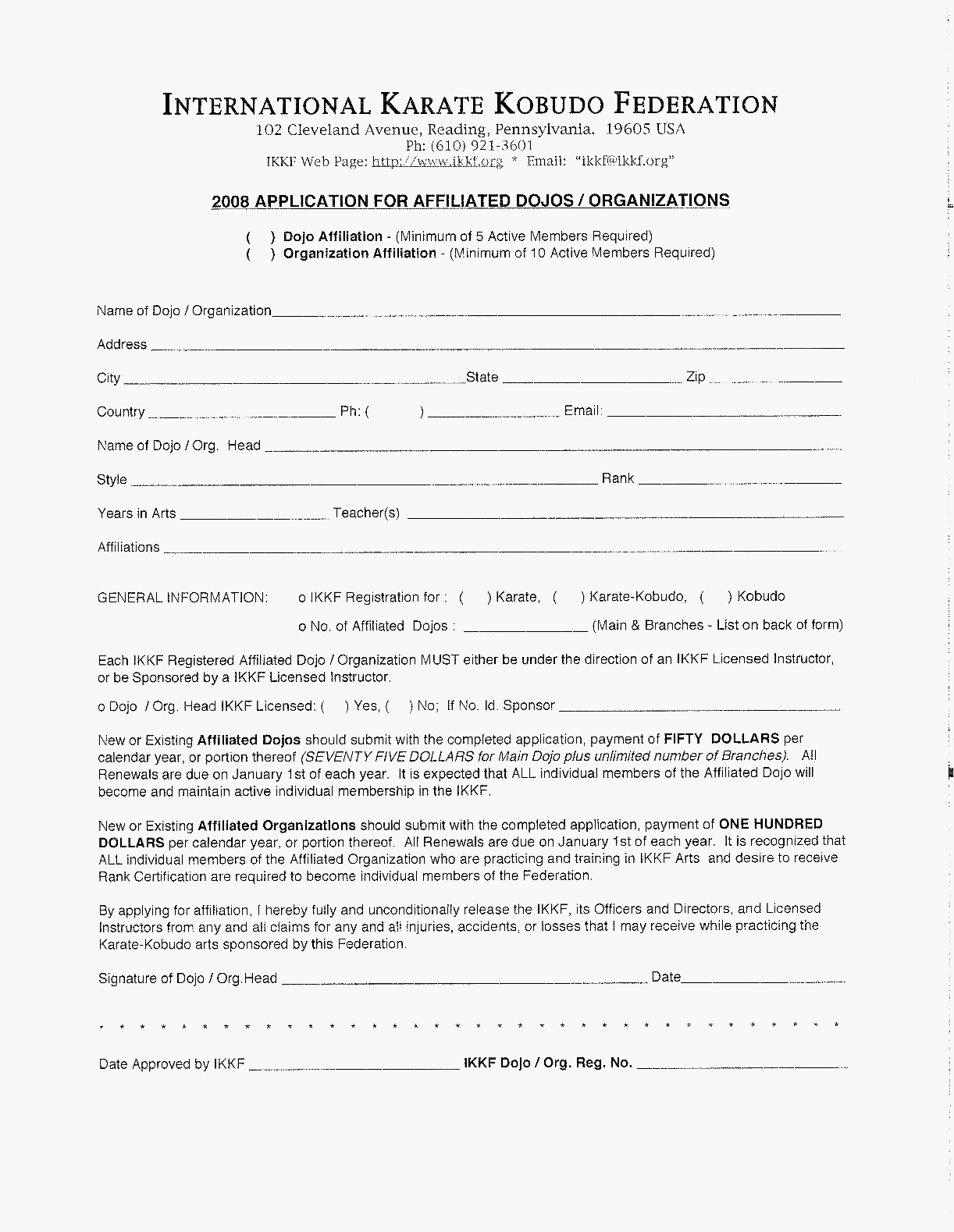 Dojo-Organization Membership