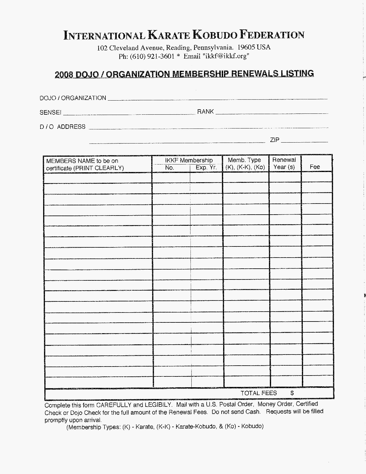 Dojo-Organization Renewals