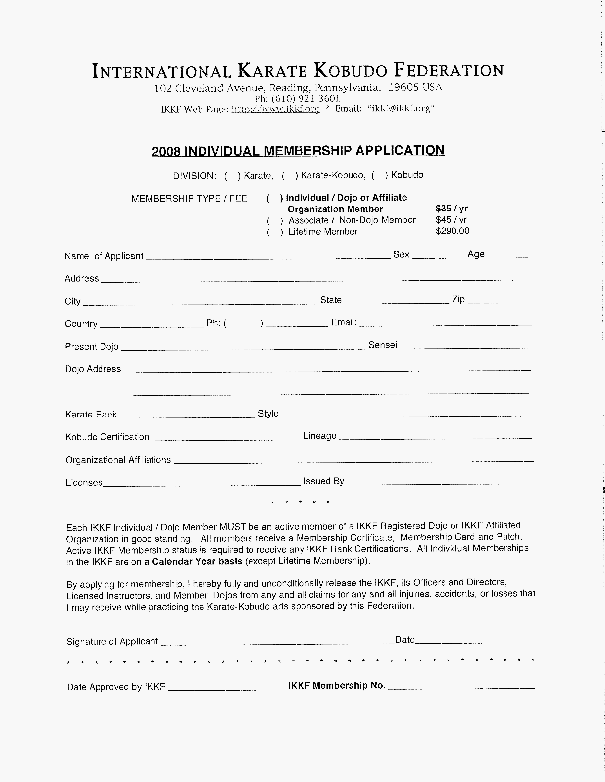 Individual Membership