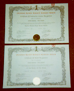 OKKKU Certificates
